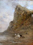 Eugene Fromentin Moroccan Horsemen at the Foot of the Chiffra Cliffs Sweden oil painting artist